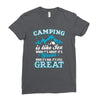 Camping Is Like Sex Ladies Fitted T-Shirt