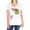 pocket red pandas Ladies Curvy T-Shirt