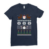 ugly christmas sweater Ladies Fitted T-Shirt