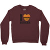 i love burger Crewneck Sweatshirt