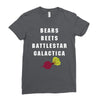 bears beets battlestar galactica Ladies Fitted T-Shirt