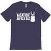 vacation alpaca bag animal humor funny T-Shirt