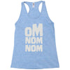 om nom nom Racerback Tank