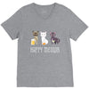 happy meowr V-Neck Tee