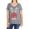happy easter some bunny loves me Ladies Curvy T-Shirt