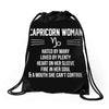 Capricorn Woman Drawstring Bags