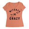 witches be crazy Women's Triblend Scoop T-shirt
