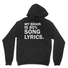 my brain is 80% song lyrics Hoodie