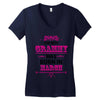 The Best Grammy Was Born In March Women's V-Neck T-Shirt