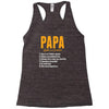 Papa Noun Definition Racerback Tank