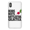 bears beets battlestar galactica iPhoneX Case