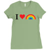 I Love Lgbt Ladies Fitted T-Shirt