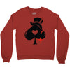 poker hat ace of spades Crewneck Sweatshirt
