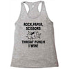 throat punch i win Racerback Tank
