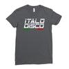 retro italo disco Ladies Fitted T-Shirt