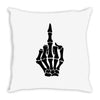 Flipping Someone Off Throw Pillow