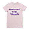 I Love Someone with Pancreatic Cancer to The Moon and Back to Infinity Ladies Fitted T-Shirt