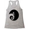 nightmare before christmas black logo Racerback Tank