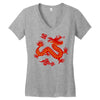 Chinese New Year Symbol Women's V-Neck T-Shirt