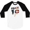team 10 american flag 3/4 Sleeve Shirt