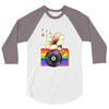 Ceremony of Love with Rainbow Colors 3/4 Sleeve Shirt