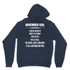 Super November Girl Unisex Hoodie