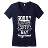 This Girl Is Taken By A Super Sexy May Boyfriend Women's V-Neck T-Shirt