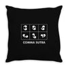 comma sutra Throw Pillow