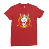 the grey Ladies Fitted T-Shirt