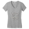 tattoos got me swiping right girls Women's V-Neck T-Shirt