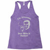 i'm awesome  funnycomic deal with it party retro cool Racerback Tank
