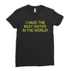 best sister crazy scary Ladies Fitted T-Shirt