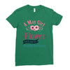 A May Girl Like A Flowers Ladies Fitted T-Shirt