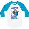 aunt of the birthday girl 3/4 Sleeve Shirt