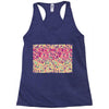 pink triangle print Racerback Tank