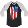 sa distress flag cool american 3/4 Sleeve Shirt