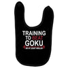 train insaiyan gym training to beat goku or krillin dbz dragon ball z Baby Bibs