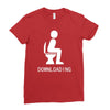 downloading ! funny white sex Ladies Fitted T-Shirt