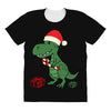 christmas dinosaur All Over Women's T-shirt