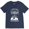 I Don't Need Therapy Just to Go Snowmobiling V-Neck Tee