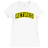 retired Ladies Fitted T-Shirt