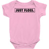 just floss border Baby Bodysuit