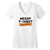 nerdy Women's V-Neck T-Shirt