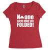 no one cares what you folded Women's Triblend Scoop T-shirt