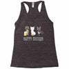 happy meowr Racerback Tank