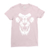 angry lion Ladies Fitted T-Shirt