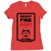 ready fire aim Ladies Fitted T-Shirt