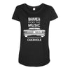 driver picks the music passenger shuts his cakehole Maternity Scoop Neck T-shirt