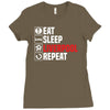 eat sleep liverpool Ladies Fitted T-Shirt