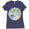 summer ornament Ladies Fitted T-Shirt